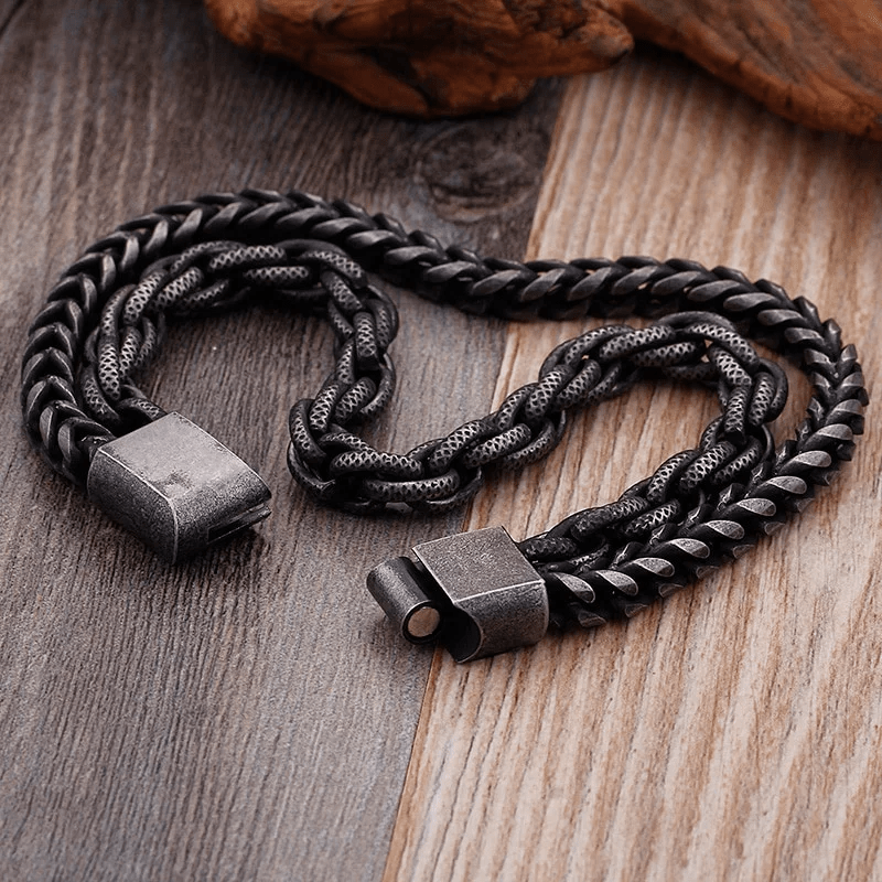 WorldNorse Schweres Kettenglied-Edelstahlarmband
