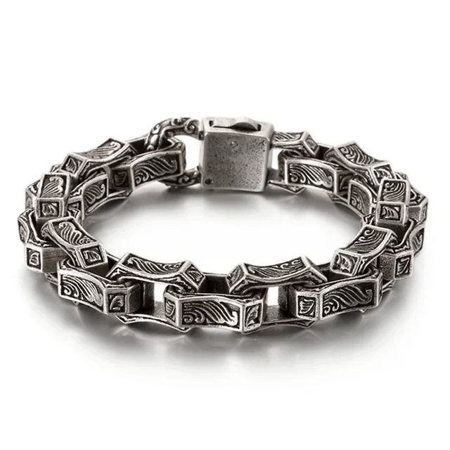 WorldNorse Nordisches Wikinger-Armband aus Stahl