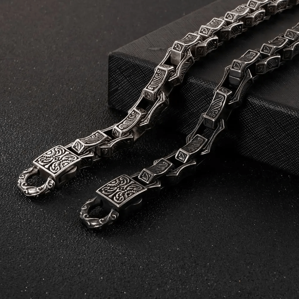 WorldNorse Nordisches Wikinger-Armband aus Stahl