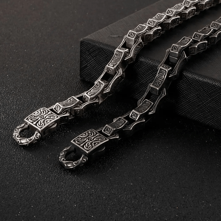 WorldNorse Nordisches Wikinger-Armband aus Stahl