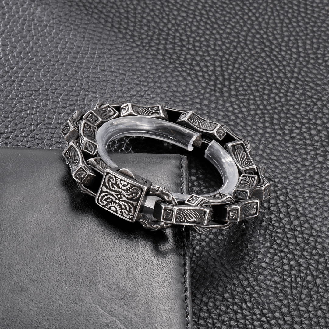 WorldNorse Nordisches Wikinger-Armband aus Stahl