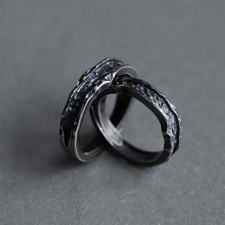 WorldNorse Retro und Old Abyss Paar Ring