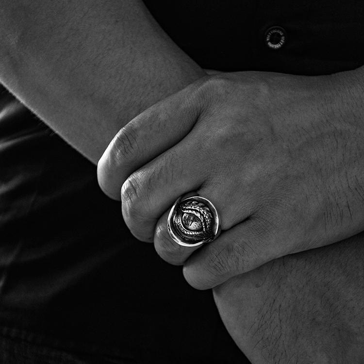 WorldNorse Wisdom Dämon Drachenauge Ring