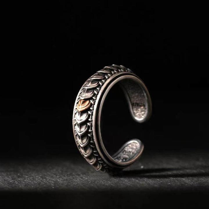 WorldNorse Vintage Drachenschuppen Armband / Ring