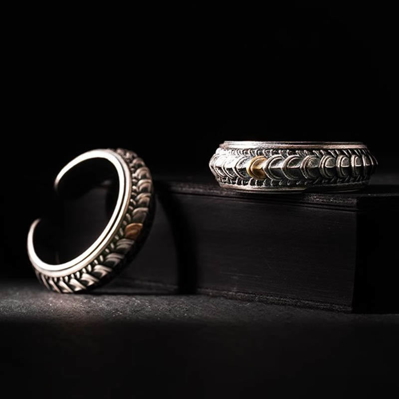 WorldNorse Vintage Drachenschuppen Armband / Ring