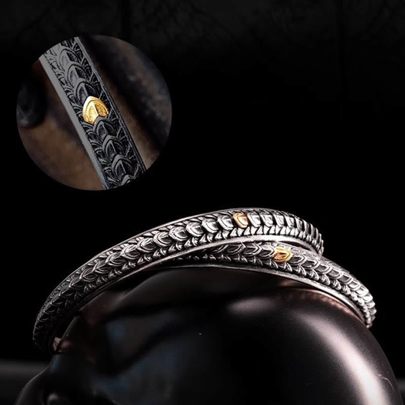 WorldNorse Vintage Drachenschuppen Armband / Ring