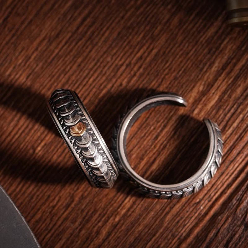 WorldNorse Vintage Drachenschuppen Armband / Ring