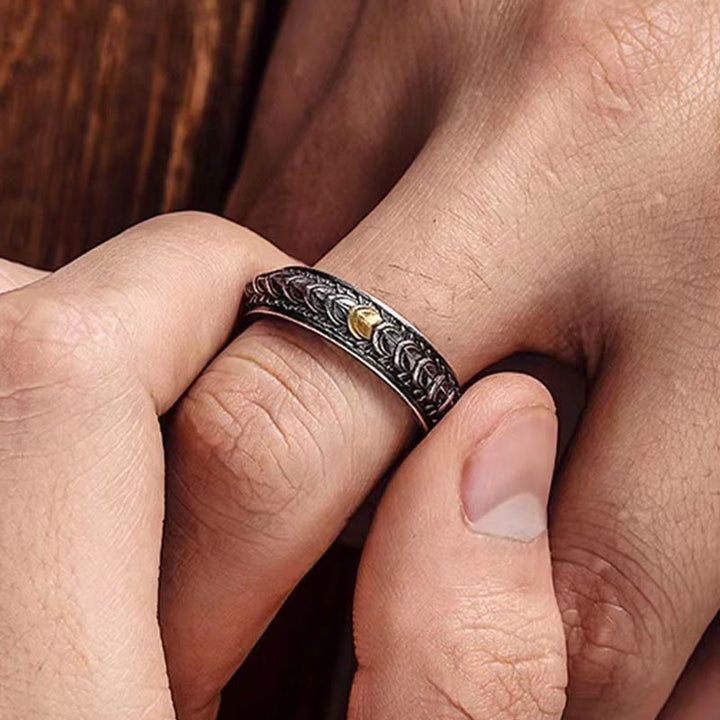 WorldNorse Vintage Drachenschuppen Armband / Ring
