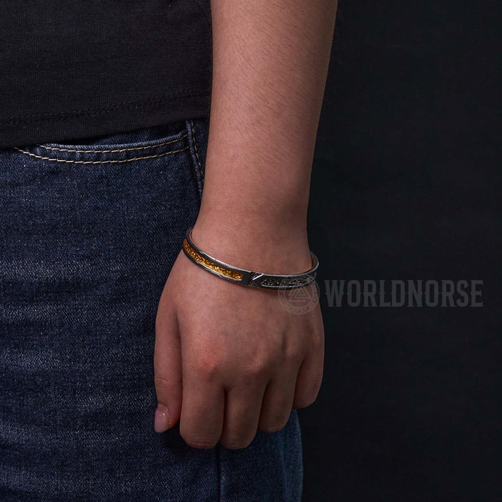 WorldNorse Scabbard Zweifarbiges Inlay-Armband