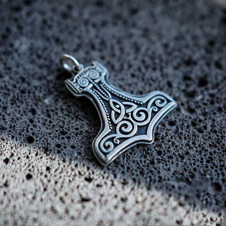 WorldNorse 99 Sterling Silber Mjölnir Halskette