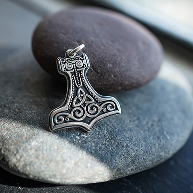 WorldNorse 99 Sterling Silber Mjölnir Halskette