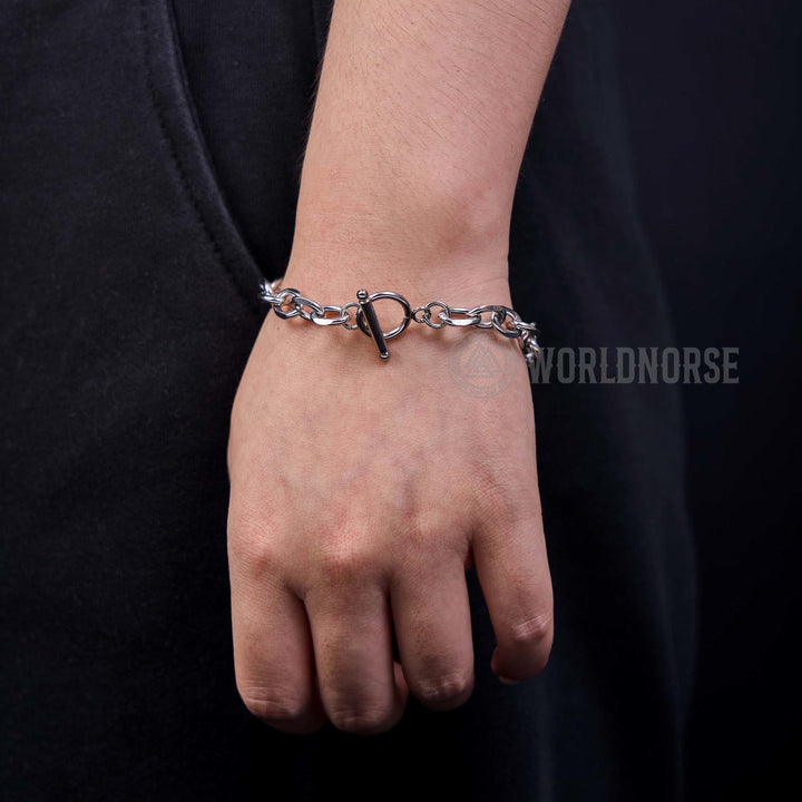 WorldNorse Flaches Rhombus-Armband mit Ein-Wort-Schnalle