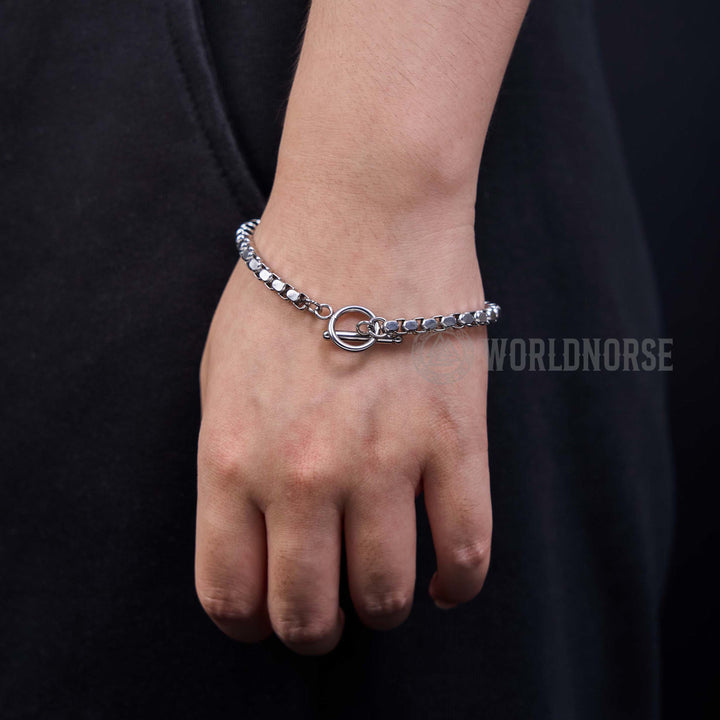 WorldNorse Fang Perlenarmband mit Ein-Wort-Schnalle