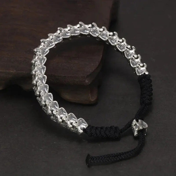 WorldNorse 925 Sterling Silber Wirbelsäule Schlangenknochen Armband
