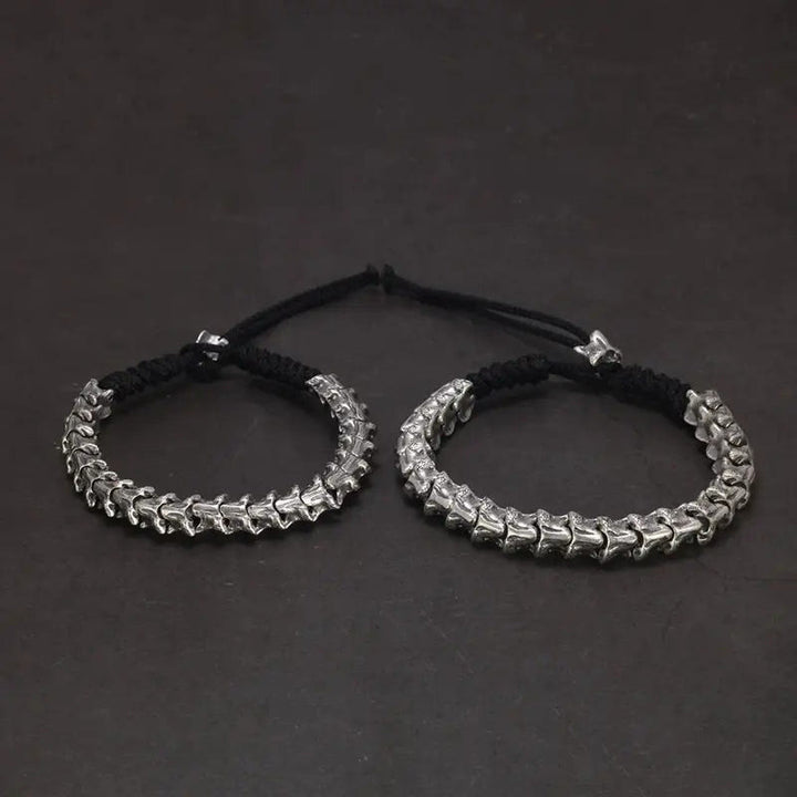 WorldNorse 925 Sterling Silber Wirbelsäule Schlangenknochen Armband