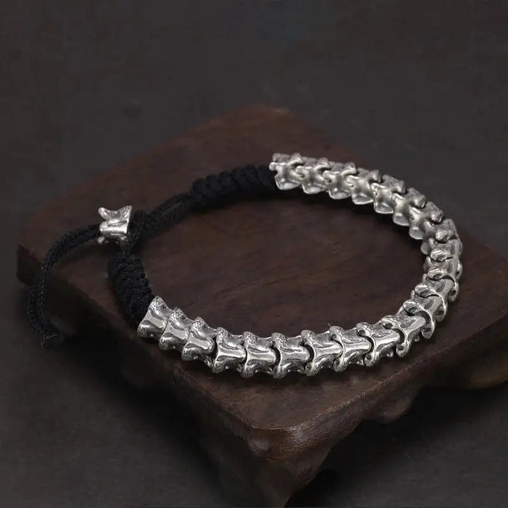 WorldNorse 925 Sterling Silber Wirbelsäule Schlangenknochen Armband