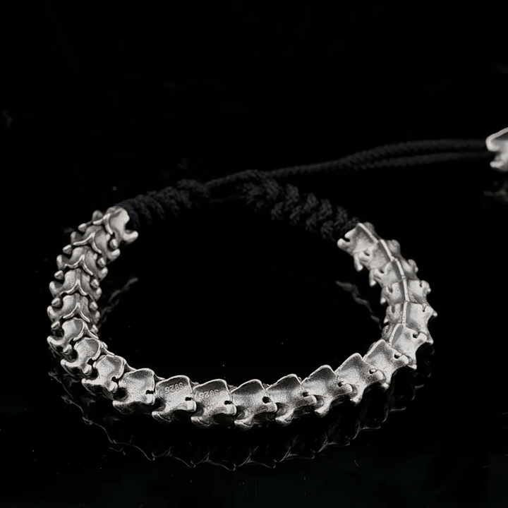 WorldNorse 925 Sterling Silber Wirbelsäule Schlangenknochen Armband