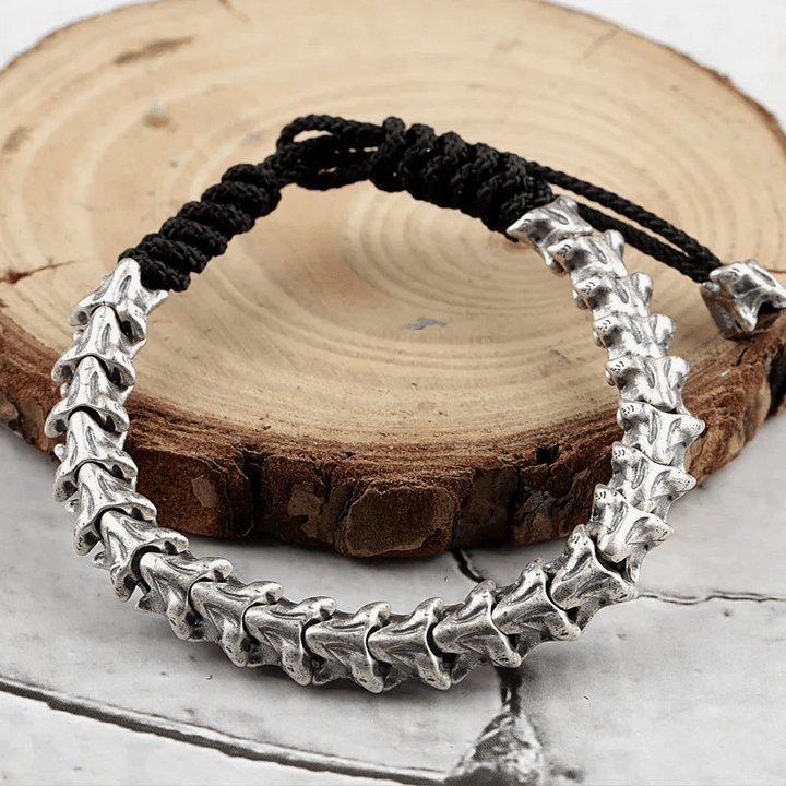 WorldNorse 925 Sterling Silber Wirbelsäule Schlangenknochen Armband