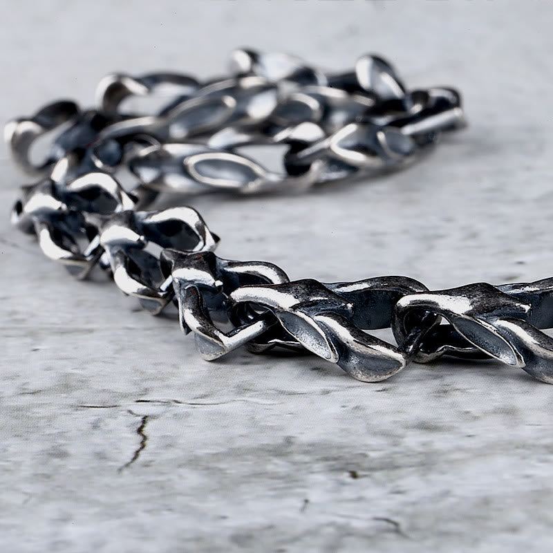 WorldNorse 925 Sterling Silber Wirbelsäule Armband