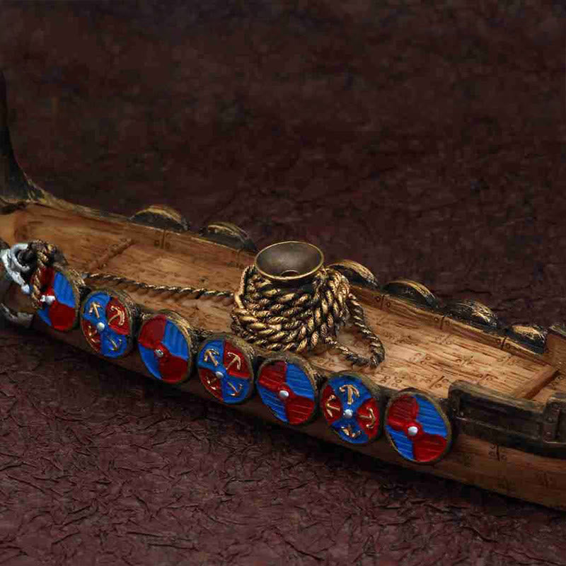WorldNorse Drakkar Langschiff-Räuchergefäß