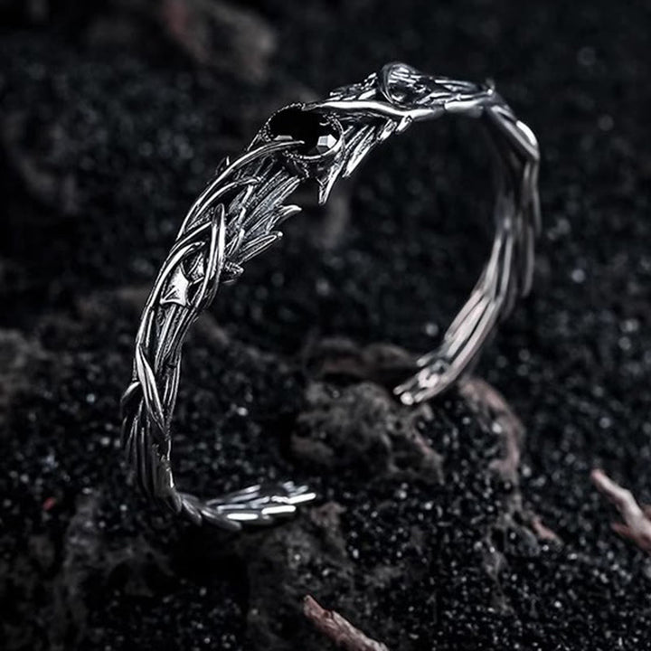 WorldNorse Armband mit dunklem Blattzweig