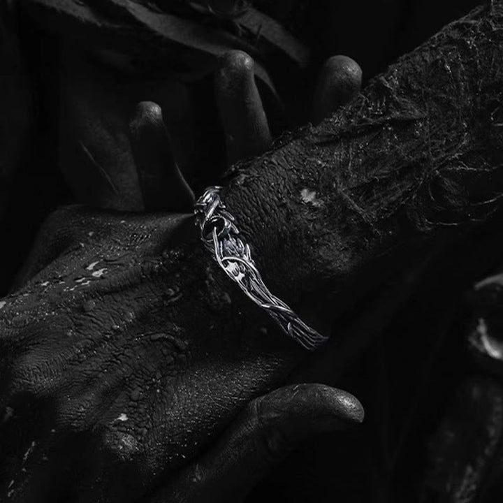 WorldNorse Armband mit dunklem Blattzweig