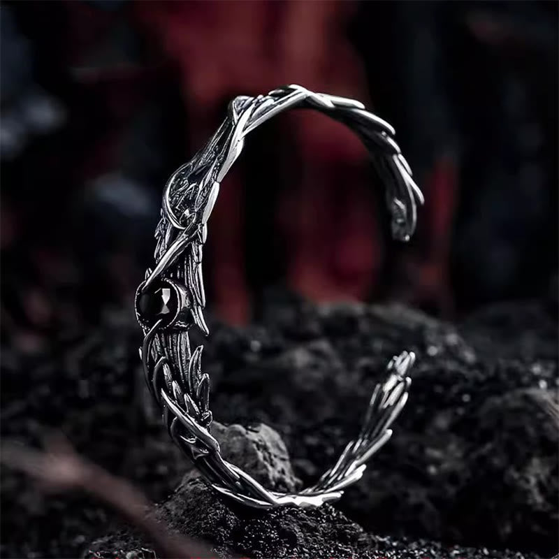 WorldNorse Armband mit dunklem Blattzweig