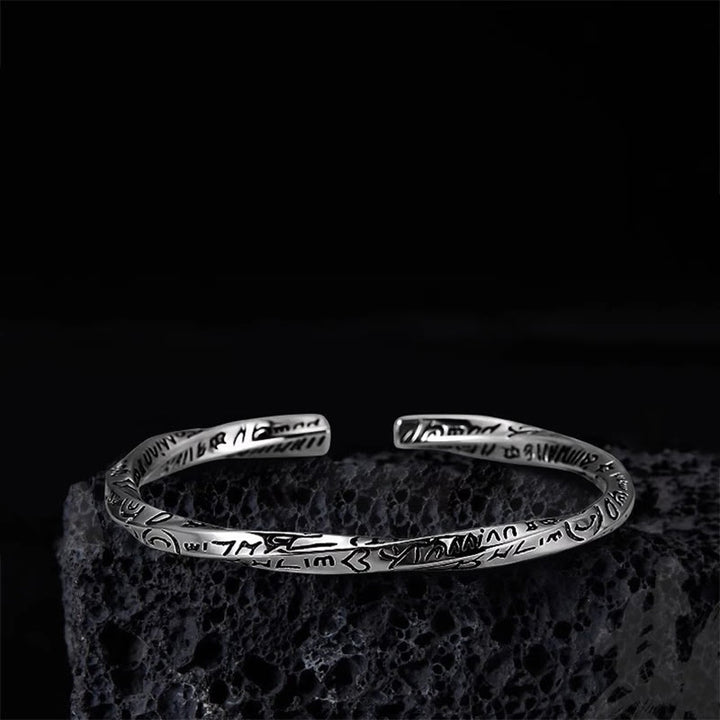 WorldNorse – Handgemachtes Manschettenarmband mit Inschrift