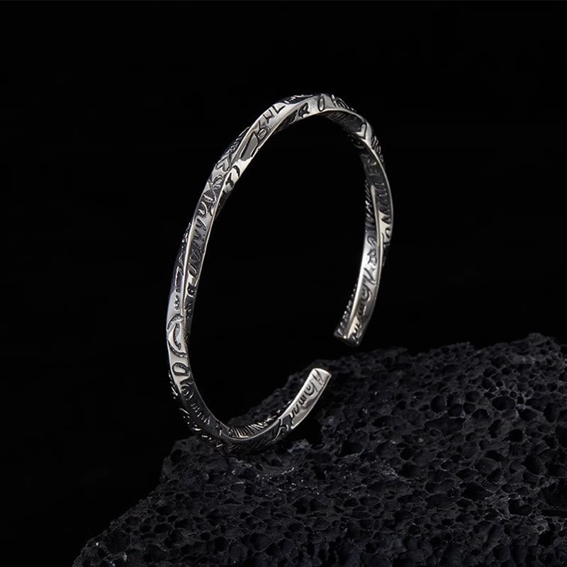 WorldNorse – Handgemachtes Manschettenarmband mit Inschrift