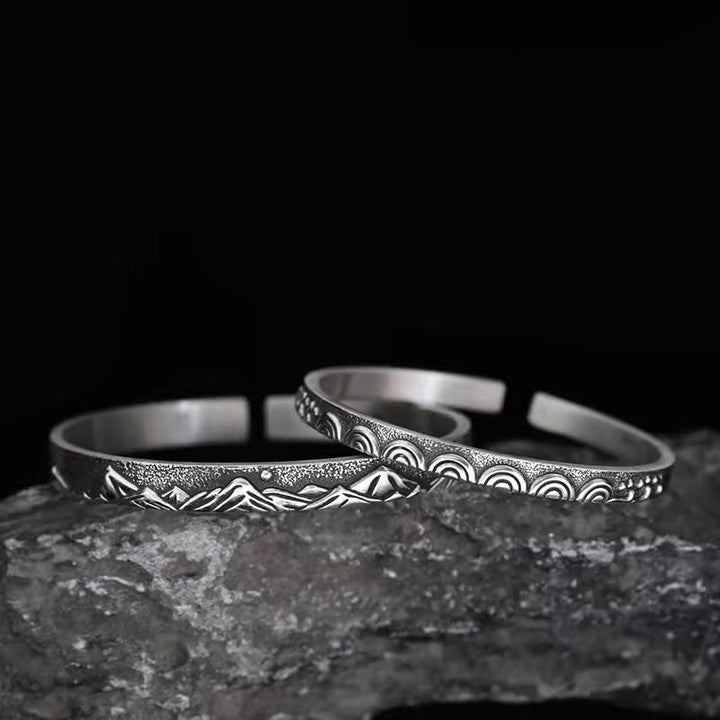 WorldNordisches Berg-Meer-Wellen-Armband