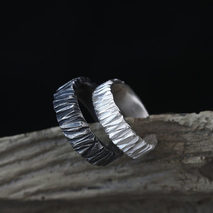 Strukturierter zweifarbiger Ring WorldNorse