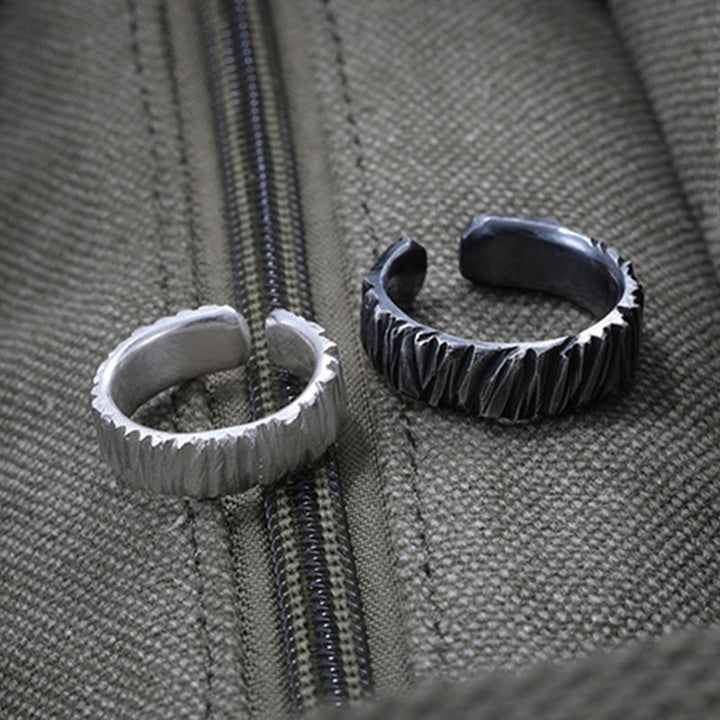Strukturierter zweifarbiger Ring WorldNorse