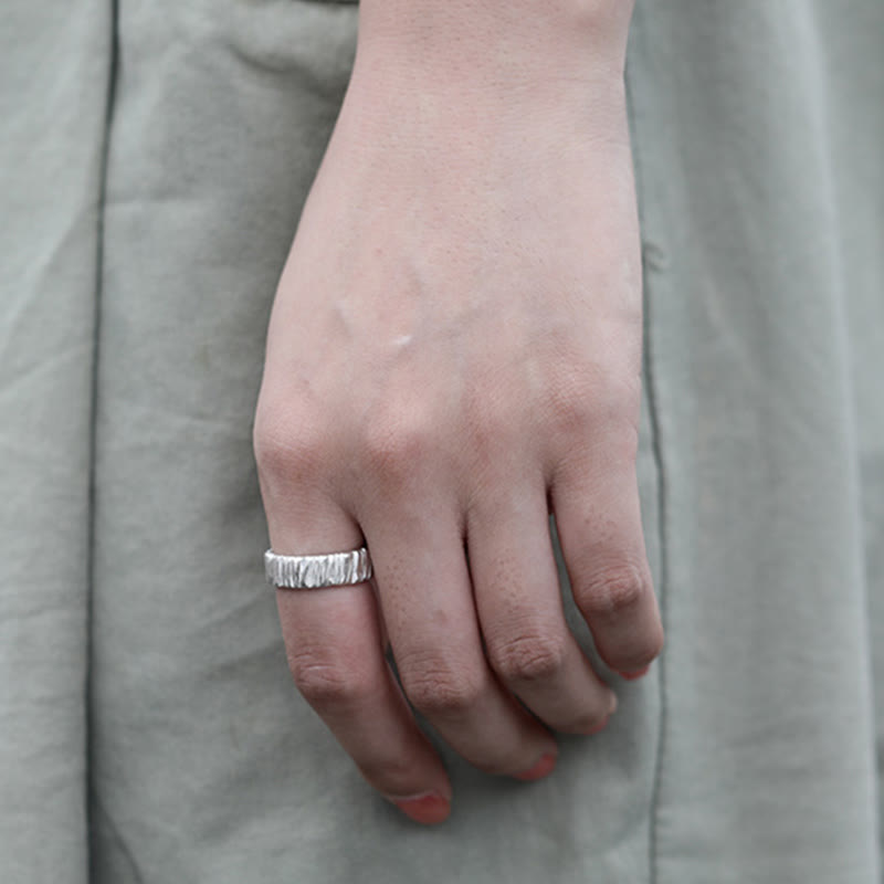 Strukturierter zweifarbiger Ring WorldNorse