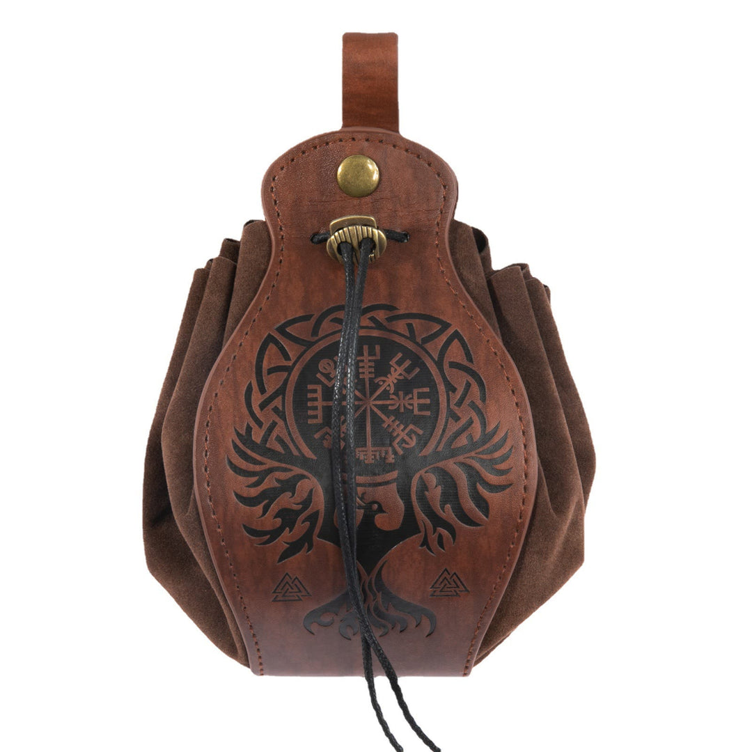 WorldNorse Gürteltasche aus Leder im Wikinger-Stil