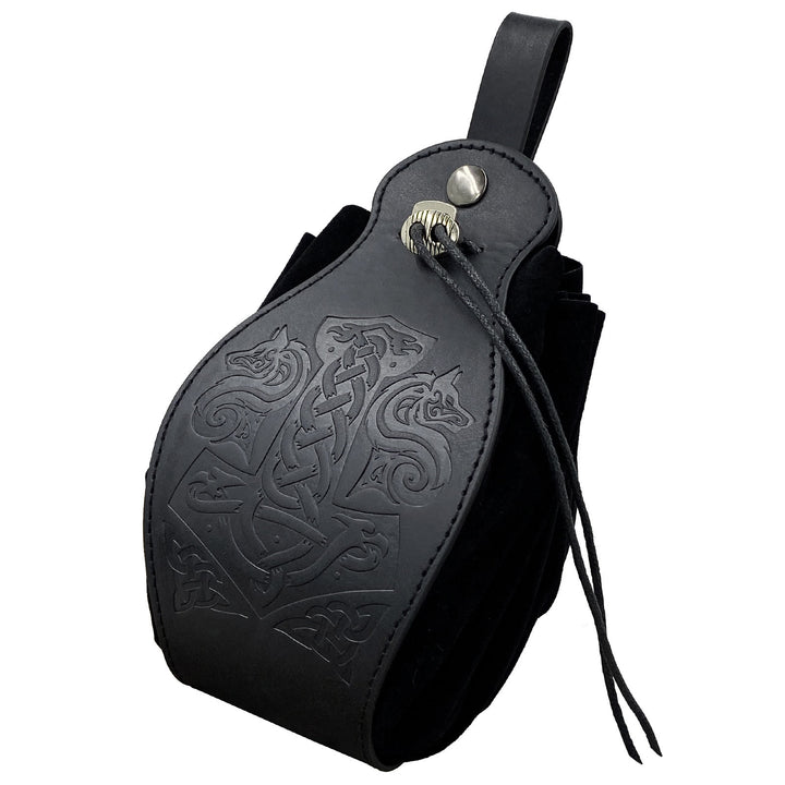 WorldNorse Gürteltasche aus Leder im Wikinger-Stil