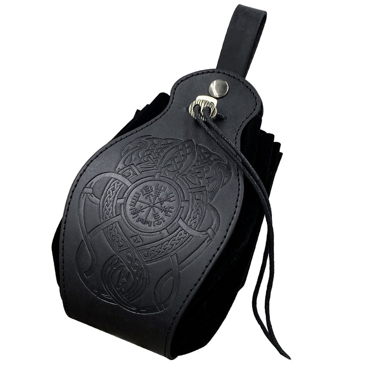 WorldNorse Gürteltasche aus Leder im Wikinger-Stil