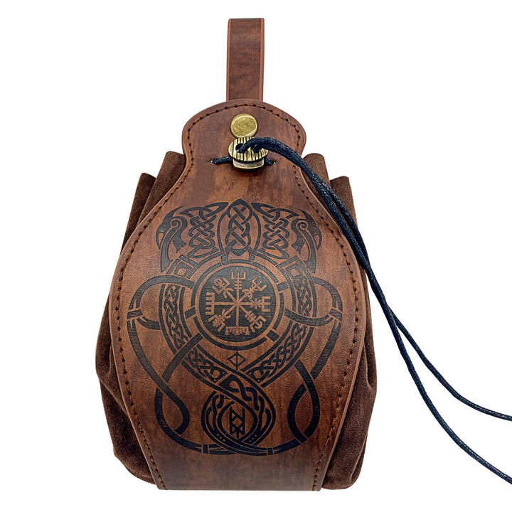 WorldNorse Gürteltasche aus Leder im Wikinger-Stil