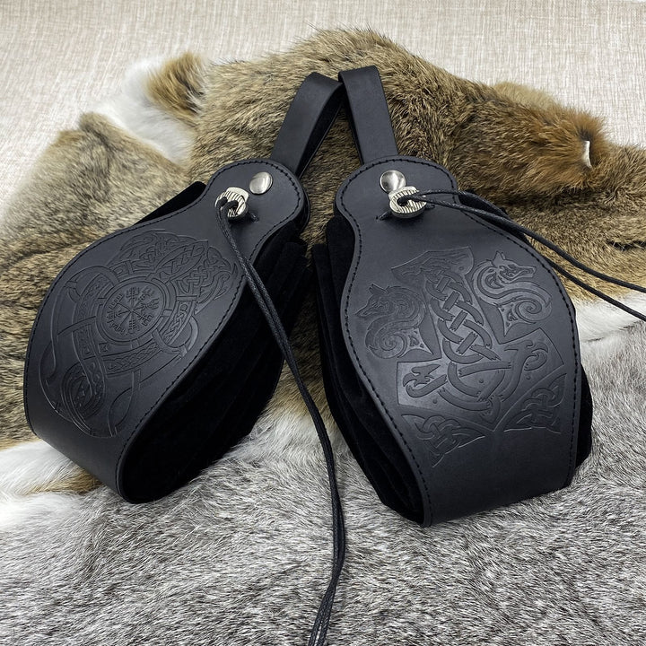 WorldNorse Gürteltasche aus Leder im Wikinger-Stil