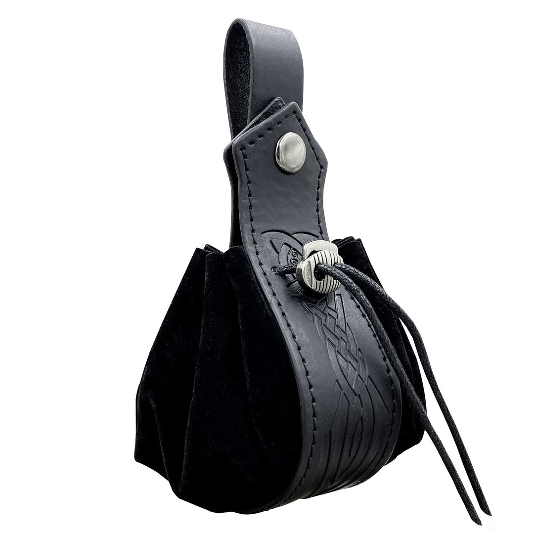 WorldNorse Gürteltasche aus Leder mit Keltischer Knoten