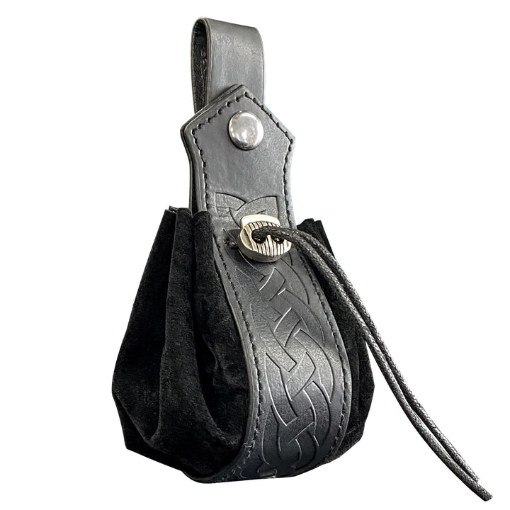 WorldNorse Gürteltasche aus Leder mit Keltischer Knoten