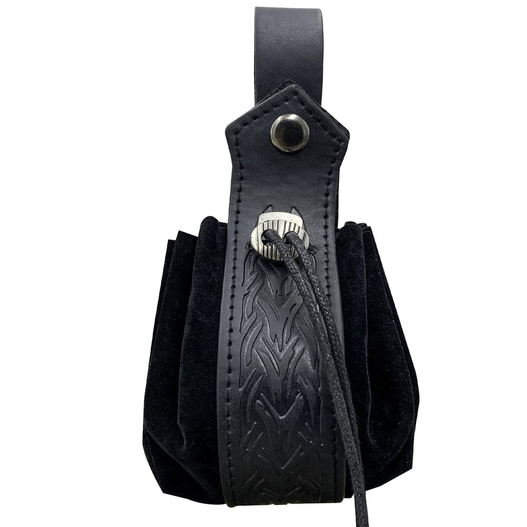 WorldNorse Gürteltasche aus Leder mit Keltischer Knoten