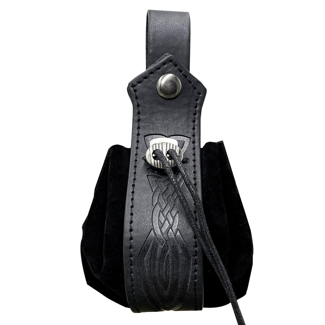 WorldNorse Gürteltasche aus Leder mit Keltischer Knoten