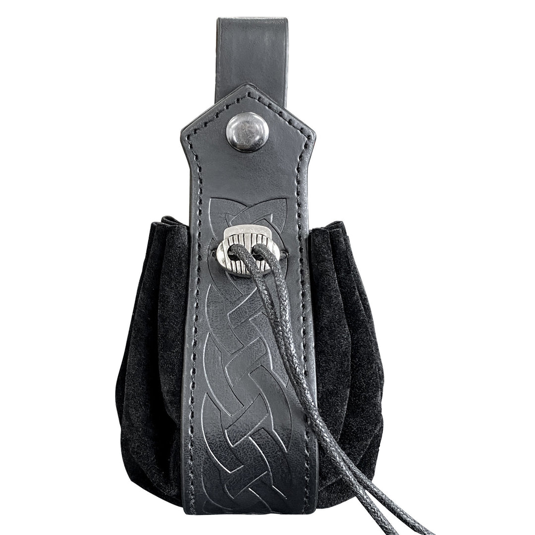 WorldNorse Gürteltasche aus Leder mit Keltischer Knoten
