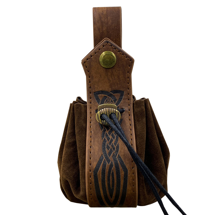 WorldNorse Gürteltasche aus Leder mit Keltischer Knoten