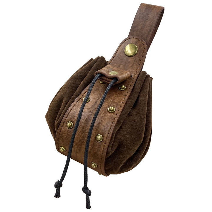 WorldNorse – Gürteltasche aus Leder mit Nietenakzent