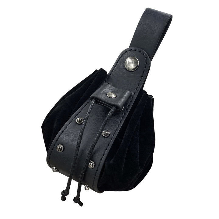 WorldNorse – Gürteltasche aus Leder mit Nietenakzent