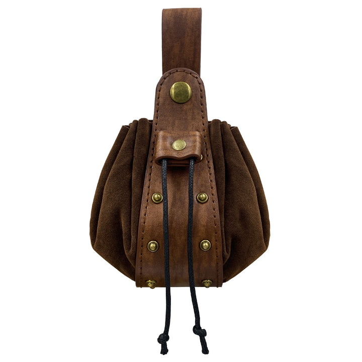 WorldNorse – Gürteltasche aus Leder mit Nietenakzent