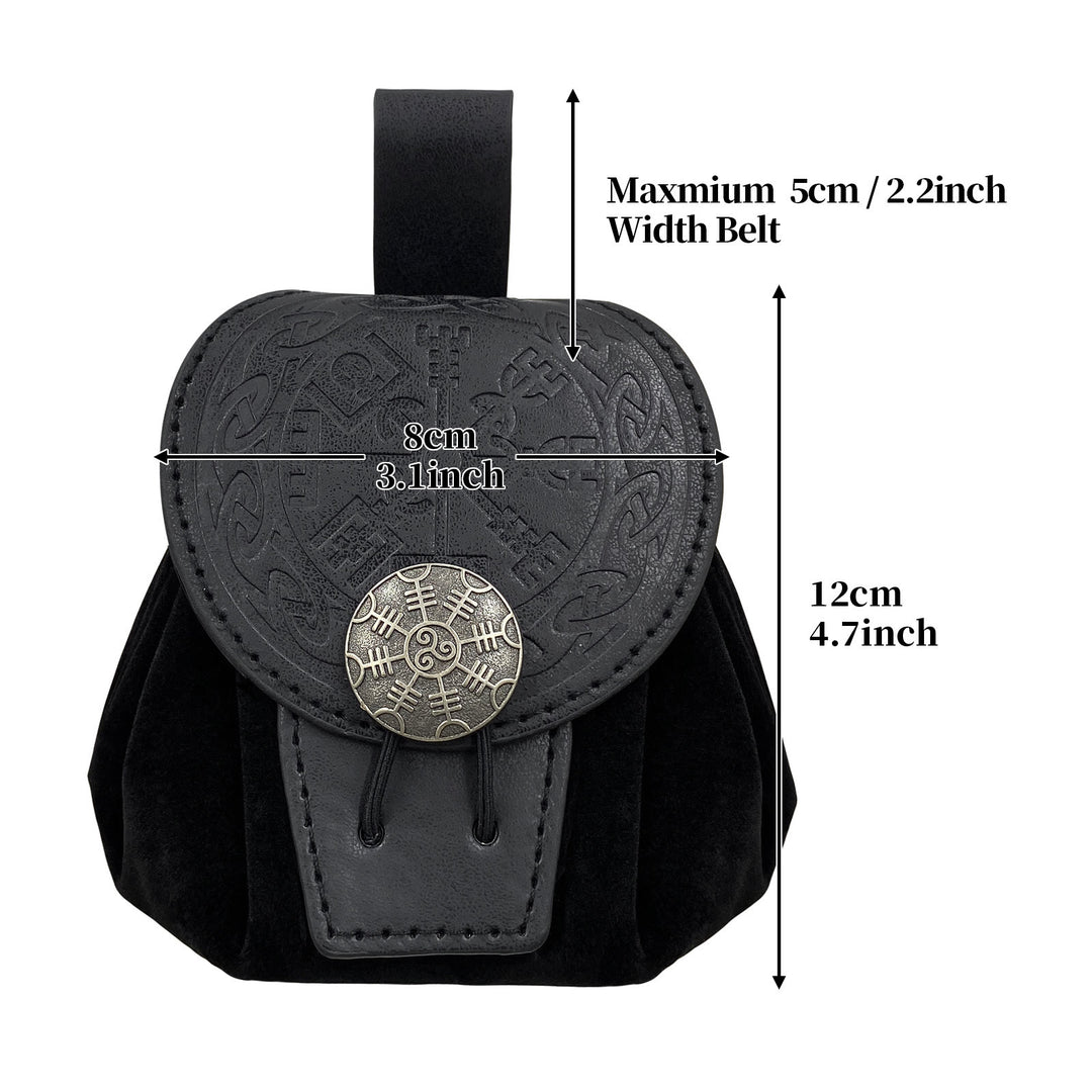 WorldNorse Helm der Ehrfurcht Gürteltasche aus Leder