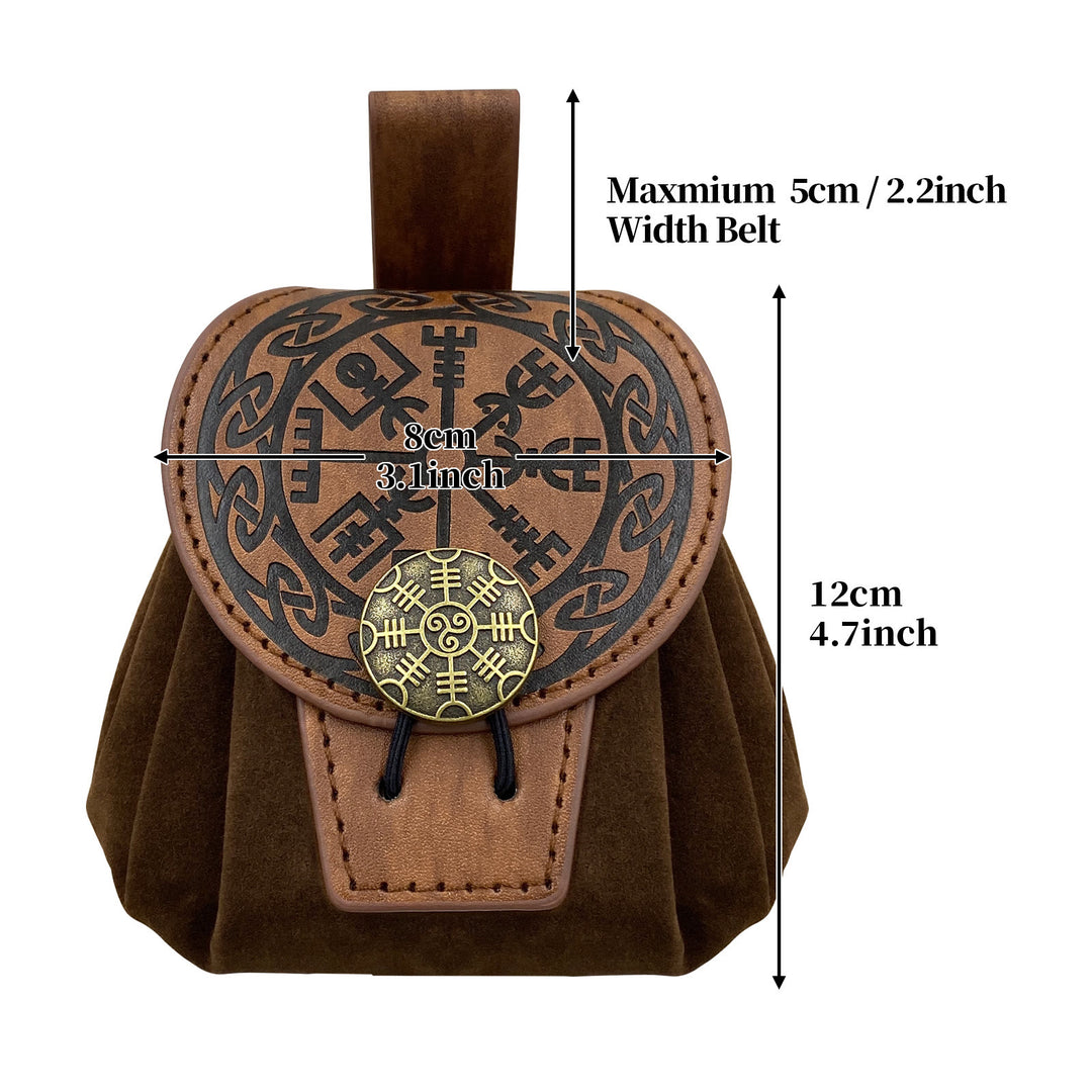 WorldNorse Helm der Ehrfurcht Gürteltasche aus Leder