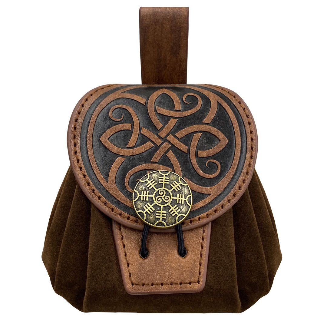 WorldNorse Helm der Ehrfurcht Gürteltasche aus Leder